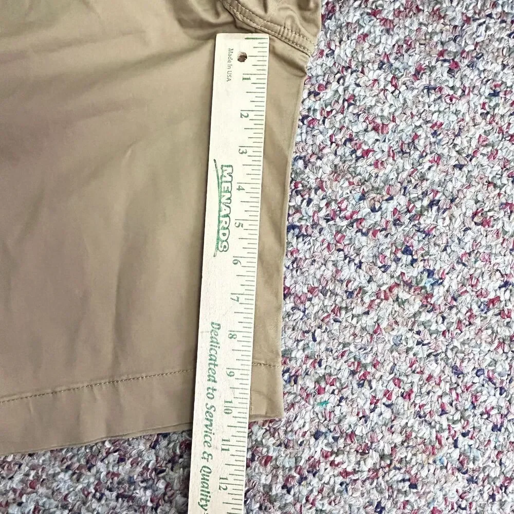 Piombo Italy Men's NWT Toast Tan Stretch Cotton Flat Front Shorts Sz IT 50/US 34